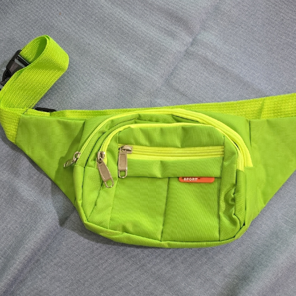 Sporto Neon Green Belt Bag